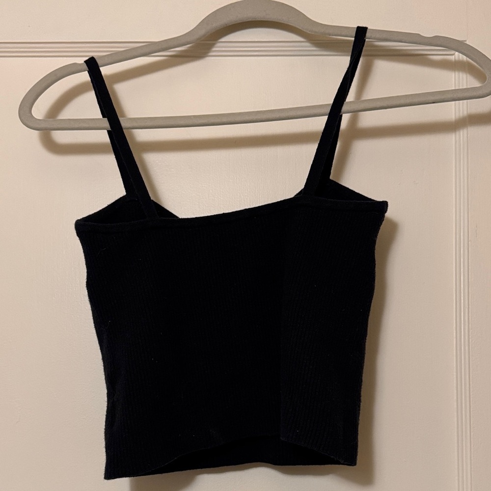Madewell Black Ribbed Bustier Camisole - Picture 3 of 3